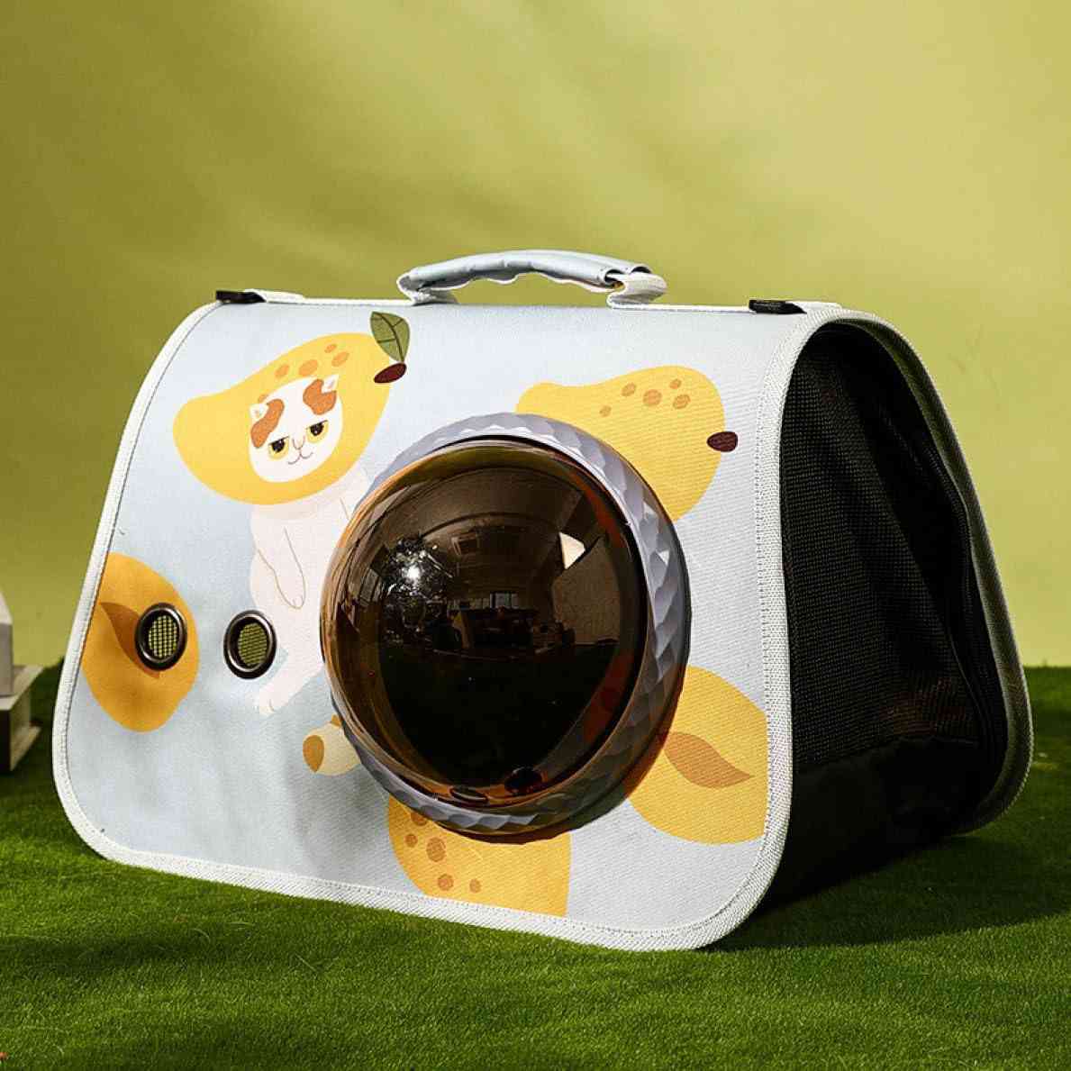 設計5 ペット キャリーバッグ M 小型犬 小動物 猫用 キャリー 散歩ペットバッグ ショルダー 手提げキャリーバッグ 通気性 2WAY ペットハウス ケージ 折り畳み お出かけ ドライブ 旅行 通院|Yokos