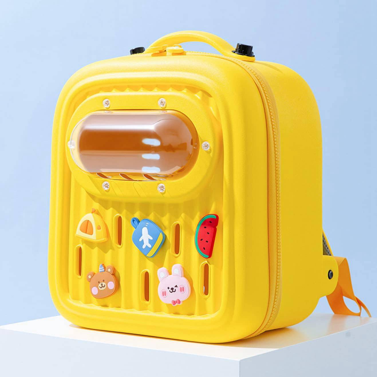 2WAY イエロー ペットキャリー バッグ ベッド 犬用キャリー M EVA 折りたたみ可 通気性 宇宙船 犬 猫 リュック 手持ち 肩がけ お出かけバック ペット用 ショルダーバッグ 調節可能 おし 18,499円