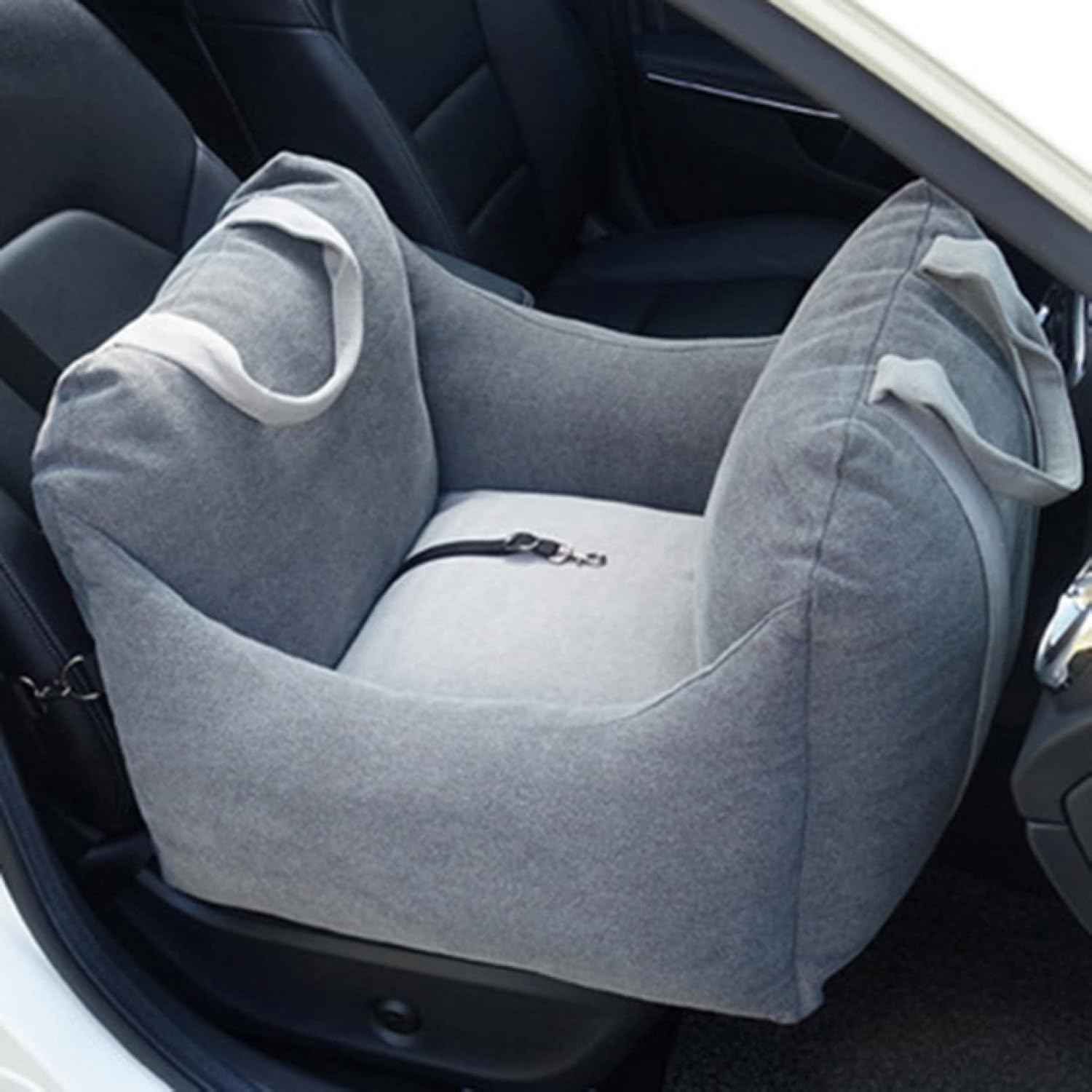 ペット用 ペットキャリーバッグ ドライブベッド お出かけ 夏用 猫用 小型犬 設計 中型犬 キャリーバッグ 持ち運び 車載用 飛び出し防止 汚れにくい 滑り止め 大中小型車用 52*52*44 簡単取