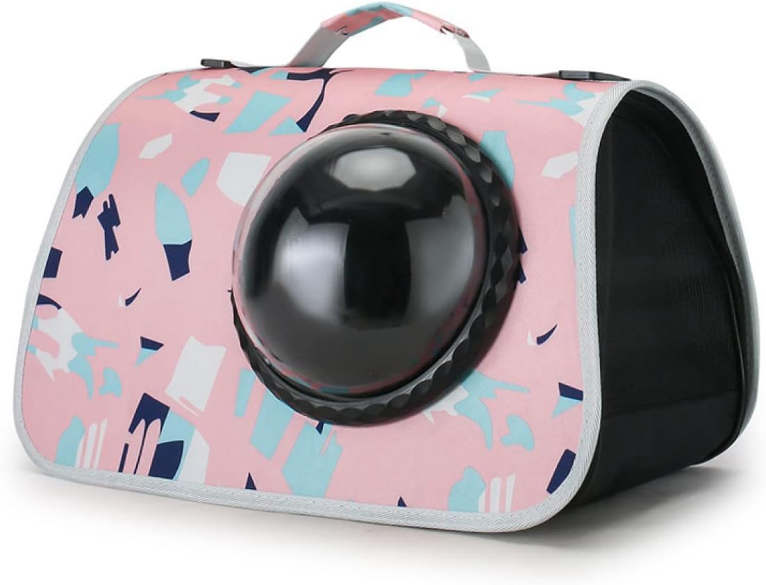 ペットバッグ ピンク 手提げ ショルダー M 宇宙船カプセル型ペットバッグ 犬猫兼用 ネコ 小型犬 犬 バッグ ペットキャリー バッグ ケージ ペットリュック 猫バッグ 猫キャリーバック 犬キャリーバ