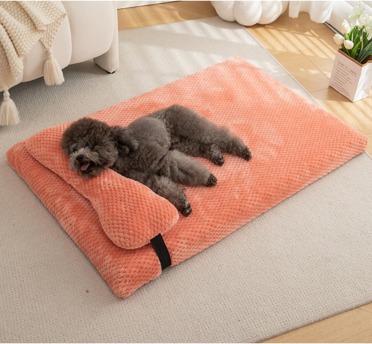 ペットベッド 猫 犬 ベッド クッション グッズ ふわふわ もこもこ ぐっすり眠る 暖かい 50*40*6 洗える キャット 春 秋 冬 夏用 通年 設計3 猫 小型犬用 ペット用品 滑り止め 寝心地｜Yokos 8,042円