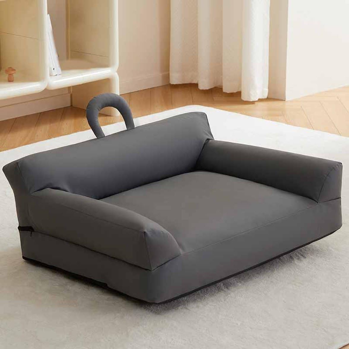 グレー 猫ベッド マット 犬ベッド ふわふわ 冬用 53*40*20cm 暖かい ペットクッション 滑り止め 防寒 洗濯可能 子犬 猫用 クッション グッズ もこもこ ぐっすり眠る 寒さ対策 オールシ|Yokos