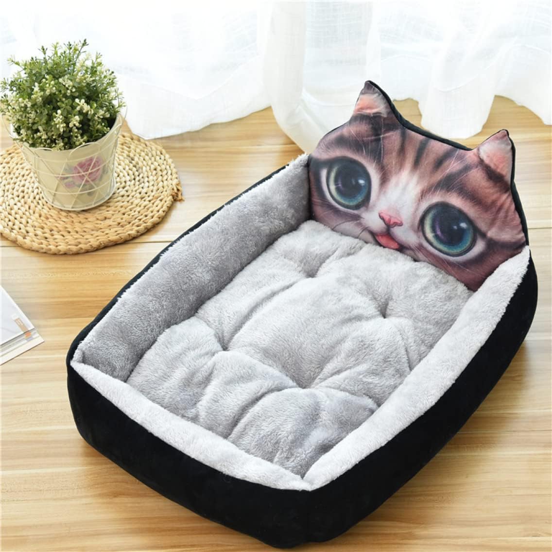 猫 ベッド 犬 ベッド 洗える 設計 小型犬 ふわふわ ぐっすり眠る 2XL ペットベッド ペットソファー ペットクッション クッション性が 柴犬 中型犬 犬 猫用ベッド カバー取り外し 防水 滑り止｜Yokos