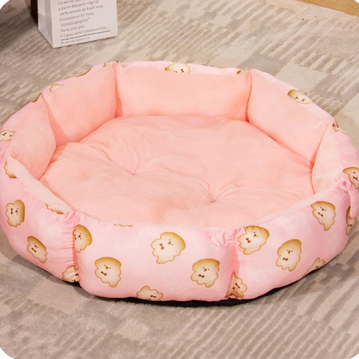 猫 ベッド 犬 ベッド 通気性よい 夏 ペットベッド ペットクッション 50*50*12 夏用 ペットソファー 小型 中型犬 ピンク 猫 小動物 柔らかい 寝床 ふわふわ ペットマット 超小型犬用 猫｜Yokos