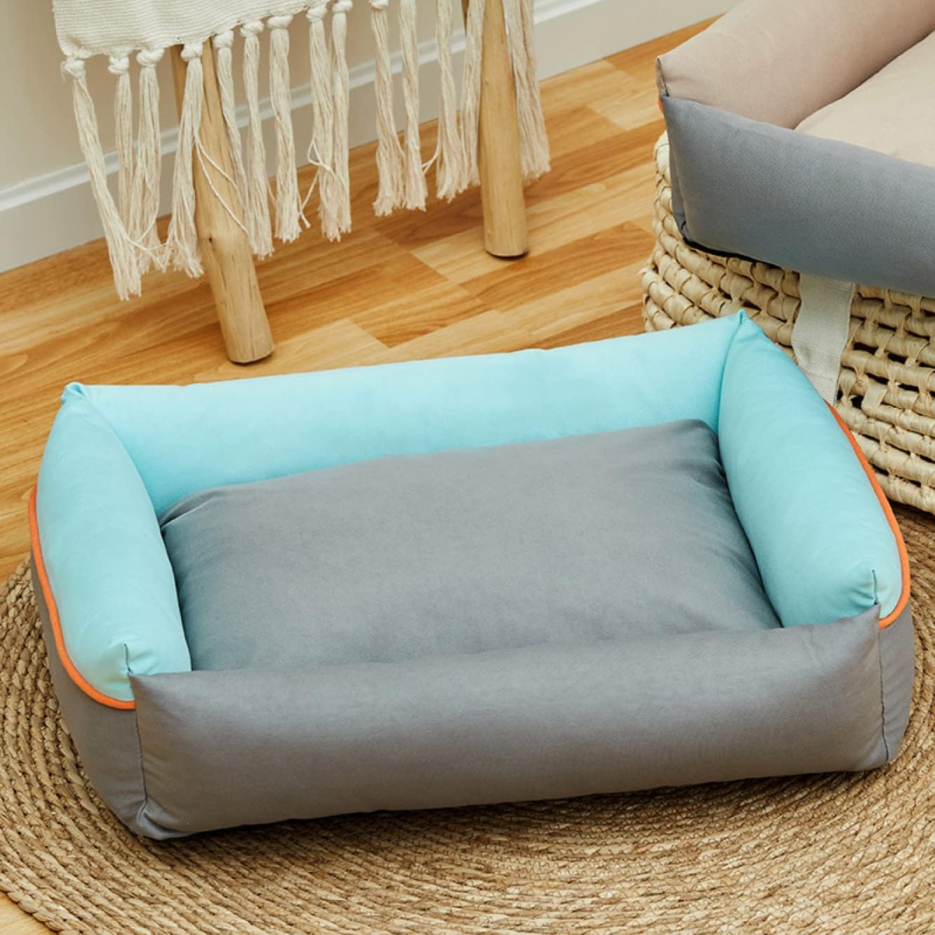 猫 ベッド 犬 ベッド 暖かい ペットベッド ペットクッション 夏用 ペットソファー 厚手 ペットマット 小型/中型犬用 猫用 洗える 豪華 55*45*18 柔らかい 通年タイプ 抗菌 防ダニ 傷防|Yokos