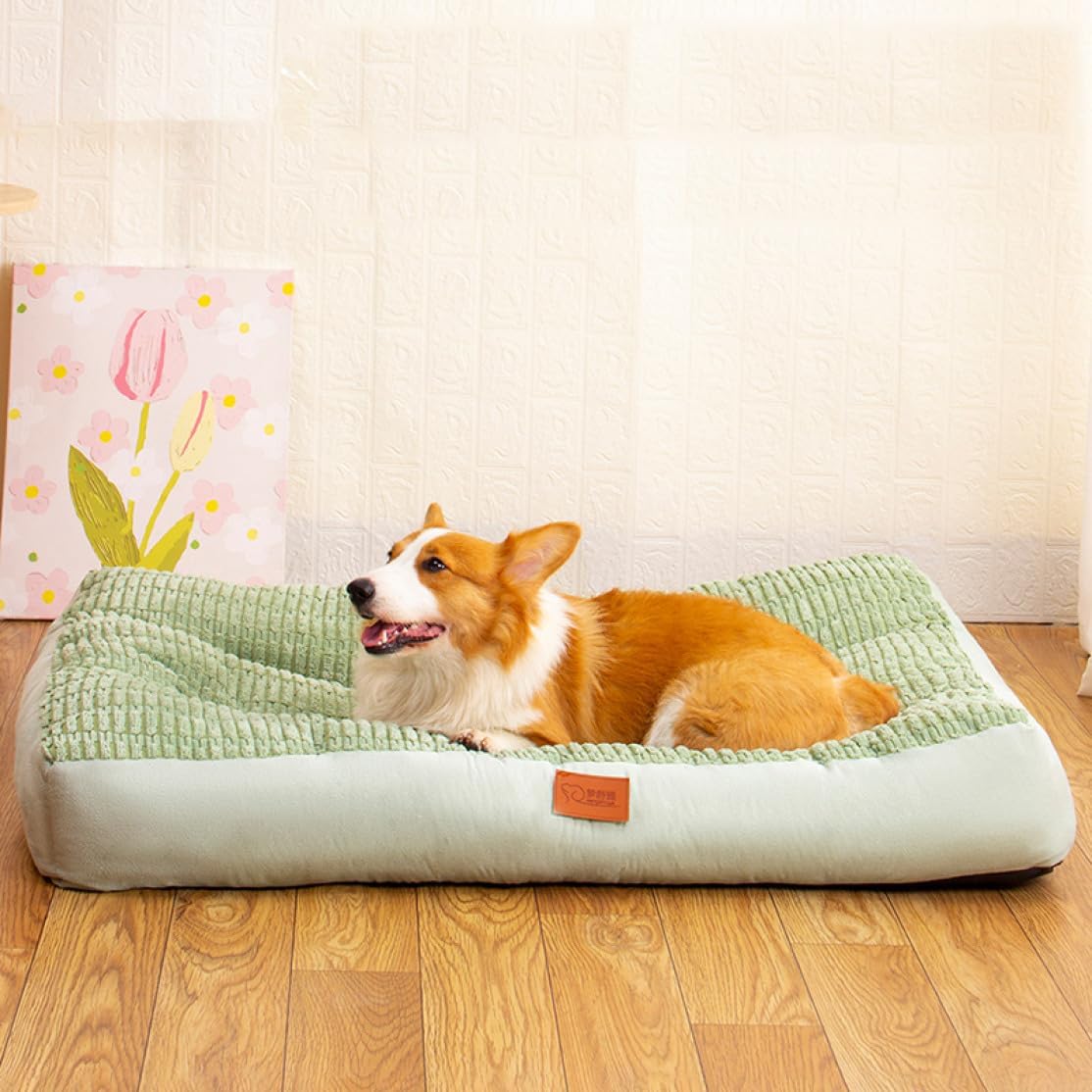ペットクッション ベッド ペットベッド ソファー 80*65cm 猫 ベッド 犬ベッド ふわふわ 通年用 春 夏 秋 滑り止め 洗濯可能 子犬 猫用 ベッド クッション 猫 犬 ワンちゃん ふかふか|Yokos