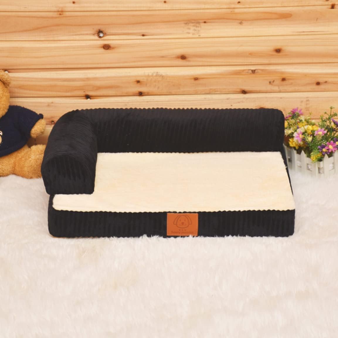 犬 ベッド 清掃しやすい 夏冬兼用 ペットベッド ペットソファー 洗える 大型犬 防水 さらさら 通気性 蒸れにくい ペットクッション 枕付き クッション性が 高反発 高齢犬 小型犬 中型犬 105*|Yokos