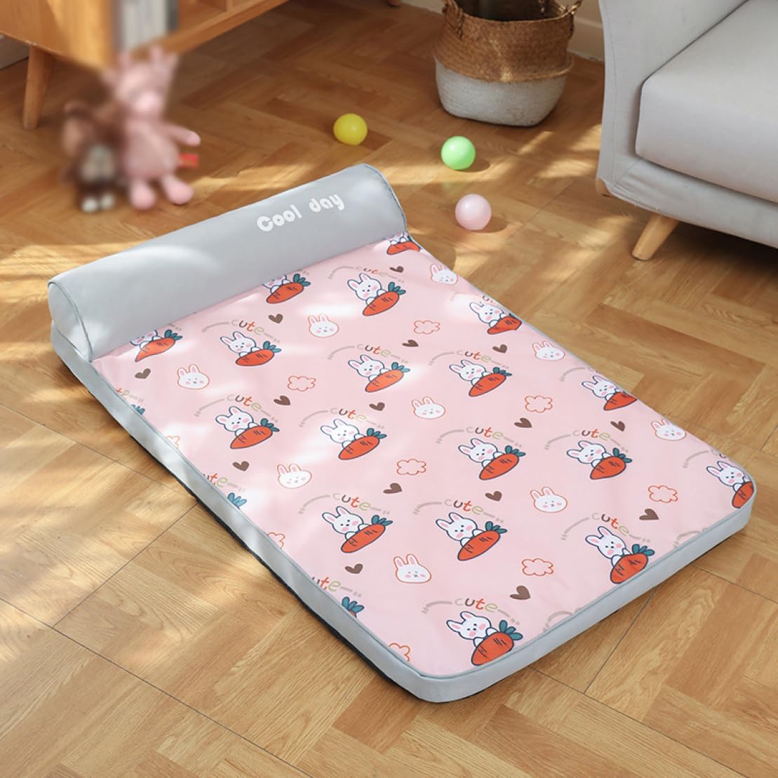 犬 猫 ベッド ピンク L 洗える 犬 マット 夏用 速乾 ペットベッド クッション ペットマット 丈夫 破れない 犬用ベッド ペットソファー 滑り止め 猫 子犬 小型犬に適用 犬用ベッド 柔らか ポ｜Yokos