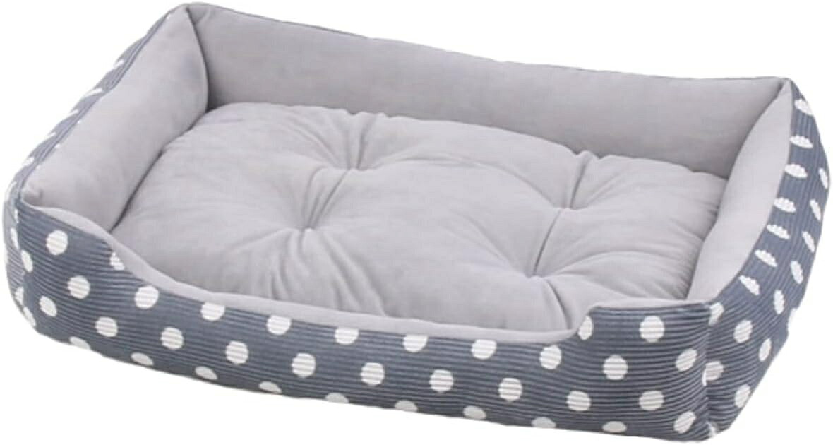 ペット用ベッド おしゃれ 可愛い 犬 ブルー 猫 ベッド 暖かい 犬用ベッド 110cm クッション スクエア型 ねこ ハウス キャット ネコ 犬小屋 滑り止め 犬 マット ベッドソファ 室内 洗える