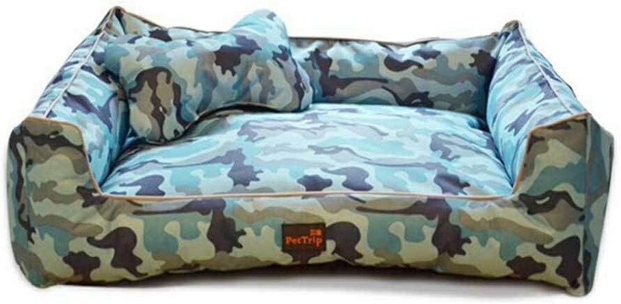 ペットベッド ペットソファー ペットクッション マット 犬 ブルー 猫 スクエア型 洗える 冷感 XL ひんやり 撥水 通気性いい ふわふわ 夏用 無地 小中大型犬用 犬猫兼用 熱中症防 爽快 犬用