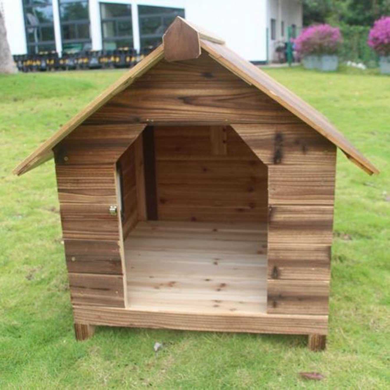 犬小屋 北欧風 お洒落 子犬 夏 犬猫兼用 設計 ドッグハウス 通気性 清新な 抗菌 異臭なし 木製 ナチュラル 猫ハウス クーション 取り外し可能 クッションマット 多用途 丸洗い 実用性 組み立て