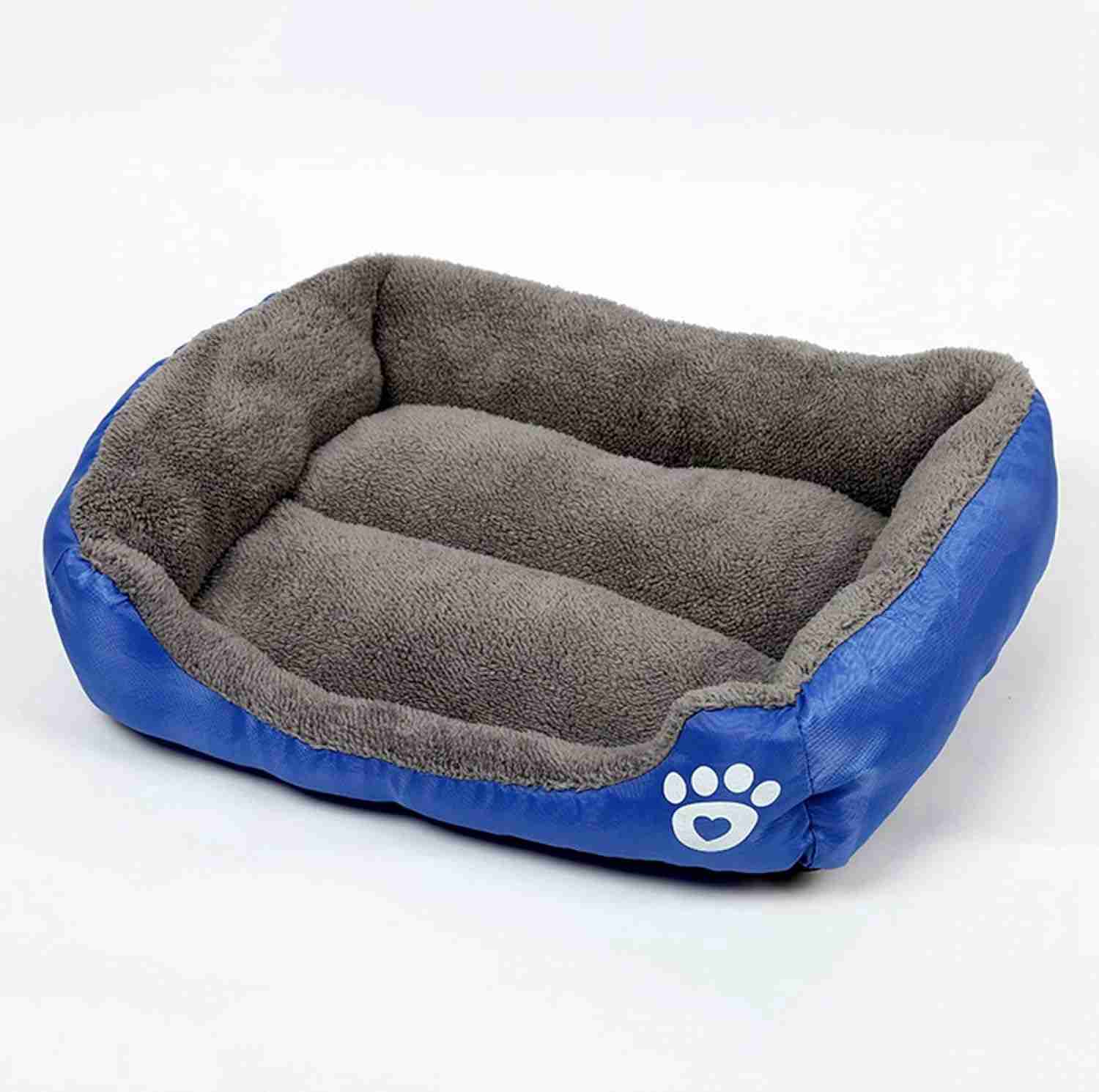 ペットベッド ペットソファー 犬 猫 ブルー マット スクエア型 ペットクッション 洗える ふわふわ 暖かい 秋冬用 ペットベット ペットソファ ソフト マットペット用品 XL 通年タイプ クッション