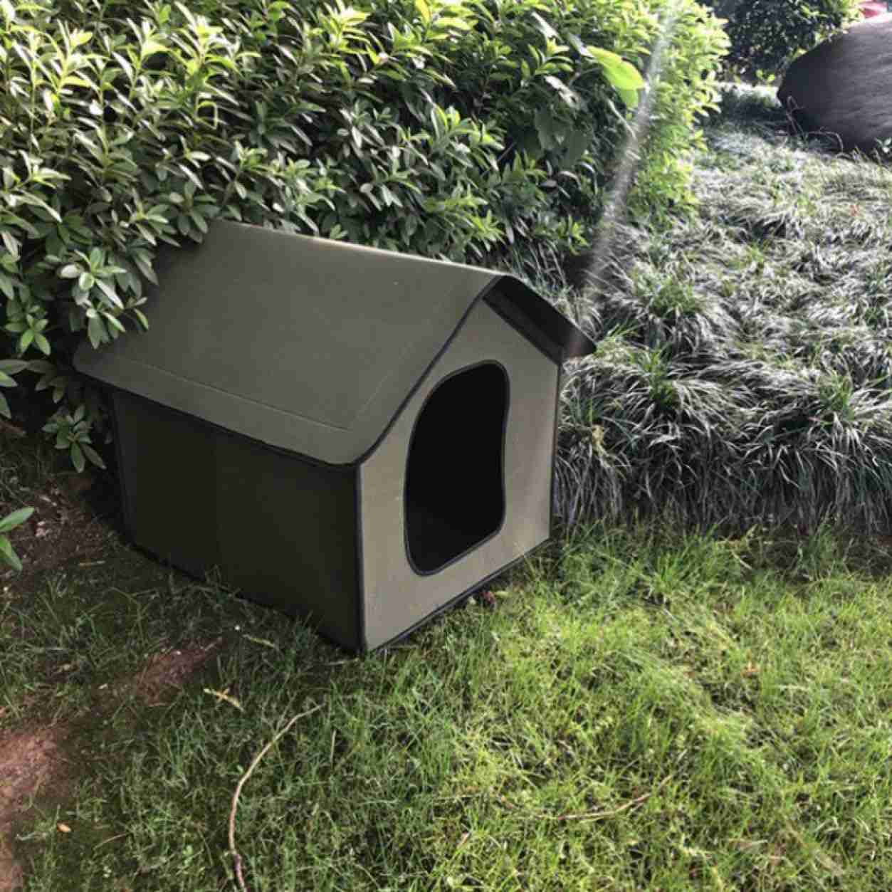 犬小屋 ペットハウス 猫小屋 防水 犬 猫用 暖かい キャットハウス 猫犬テント 野良猫 野良犬 睡眠ハウス 子猫 子犬 03 折り畳み ペット屋外ハウス テント 折りたたみ式 防寒 防風 耐噛み ペ
