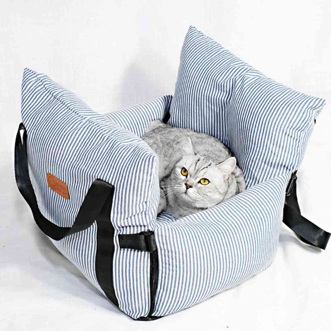 犬 車 ドライブボックス ペットベッド 車用ペットシート ペットキャリーバッグ ペット用ドライブシート 飛び出し防止リード付き 小型犬 猫用 お出かけ 52*52CM 車載用 カー用品 猫用 洗濯可|Yokos
