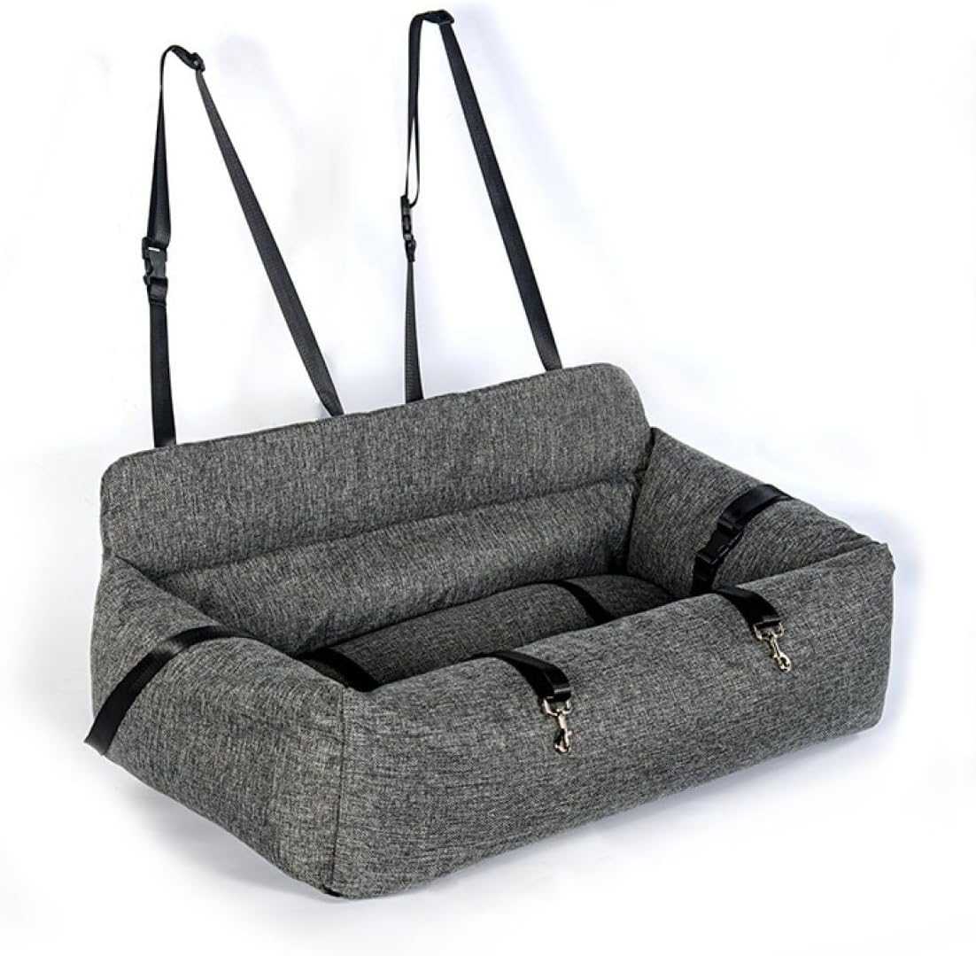 85*50*30 ペット用ドライブボックス 中型犬 設計1 ペット 犬 車 ドライブボックス 猫用 ドライブベッド 後部座席 2匹用 ペットベッド 水洗い可能 小型犬 飛び出し防止 車酔い防止 軽自動