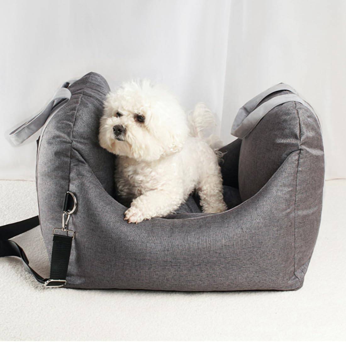 犬 車 ドライブボックス 猫 中小型犬 柴犬 M ペット用品 ペット ドライブベッド ペットキャリー ダークグレー 車用 犬用品 乗せる ペットグッズ 夏用 2way 後部座席 ペット用ドライブボック｜Yokos