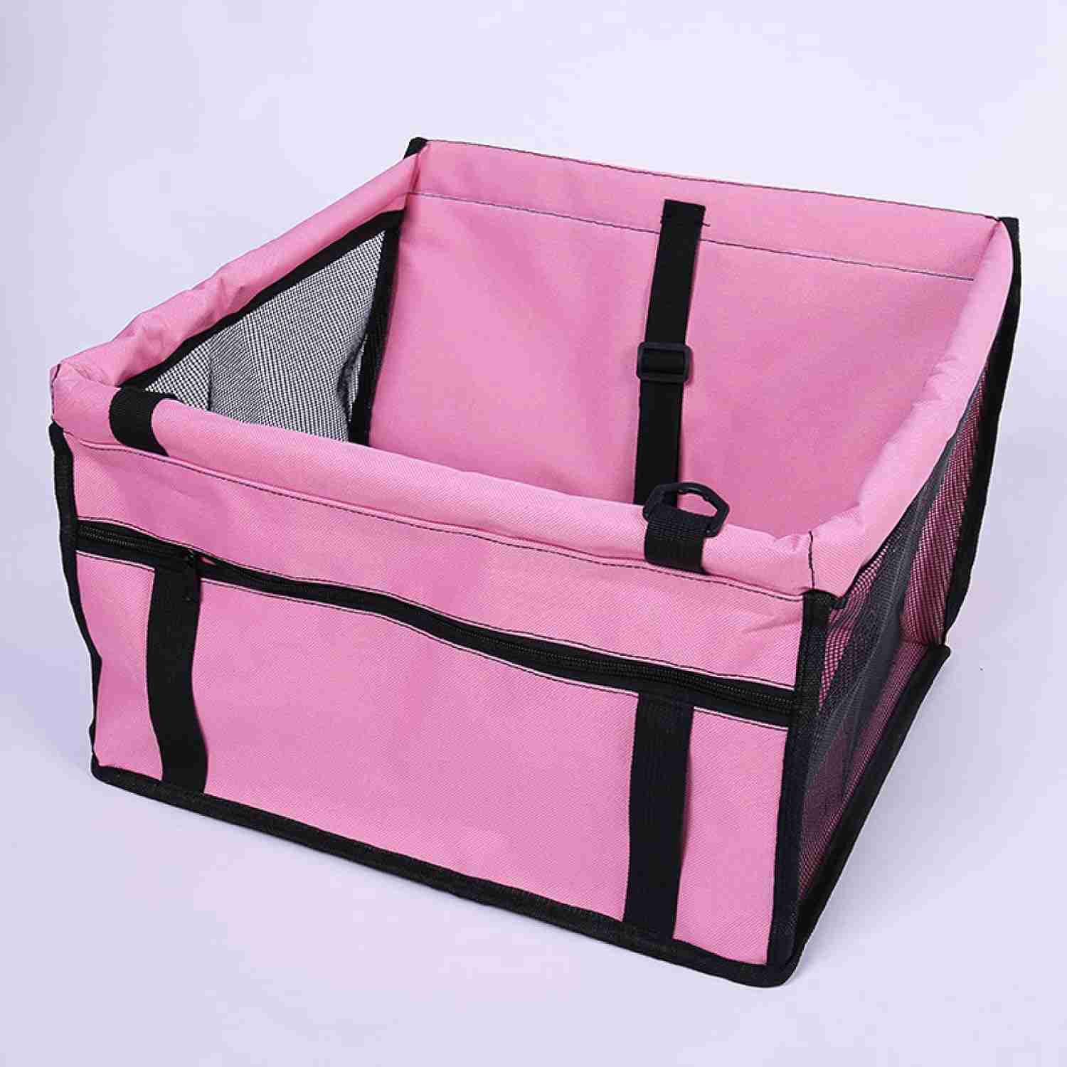 ペット用 ドライブ ボックス 大 汎用 カーシート ボックス 中小型犬 猫犬 ペット用ドライブボックス 40*30*25cm 、折り畳み式 ドライブシート 車載用ソファー、メッシュ窓 洗濯可 飛び出し｜Yokos