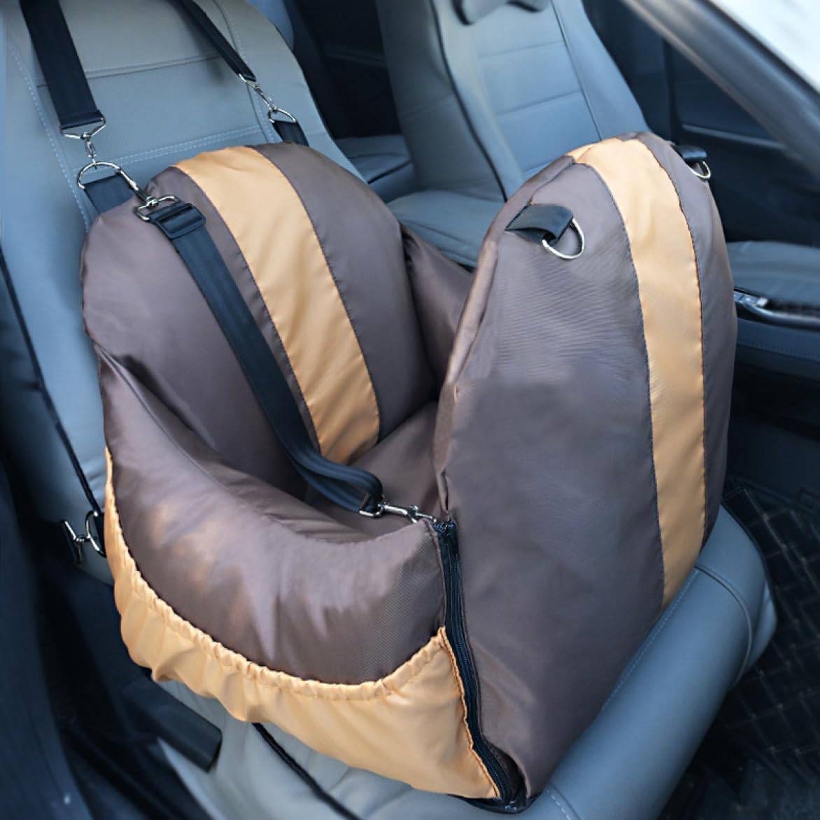 犬 車 ドライブボックス ドライブベッド 小型犬 中型犬 カー用品 飛び出し防止 車酔い防止 水洗い可能 2way 車載用 ペットベッド ペット用ドライブボックス 後部座席 滑り止め 座り心地よい 通｜Yokos