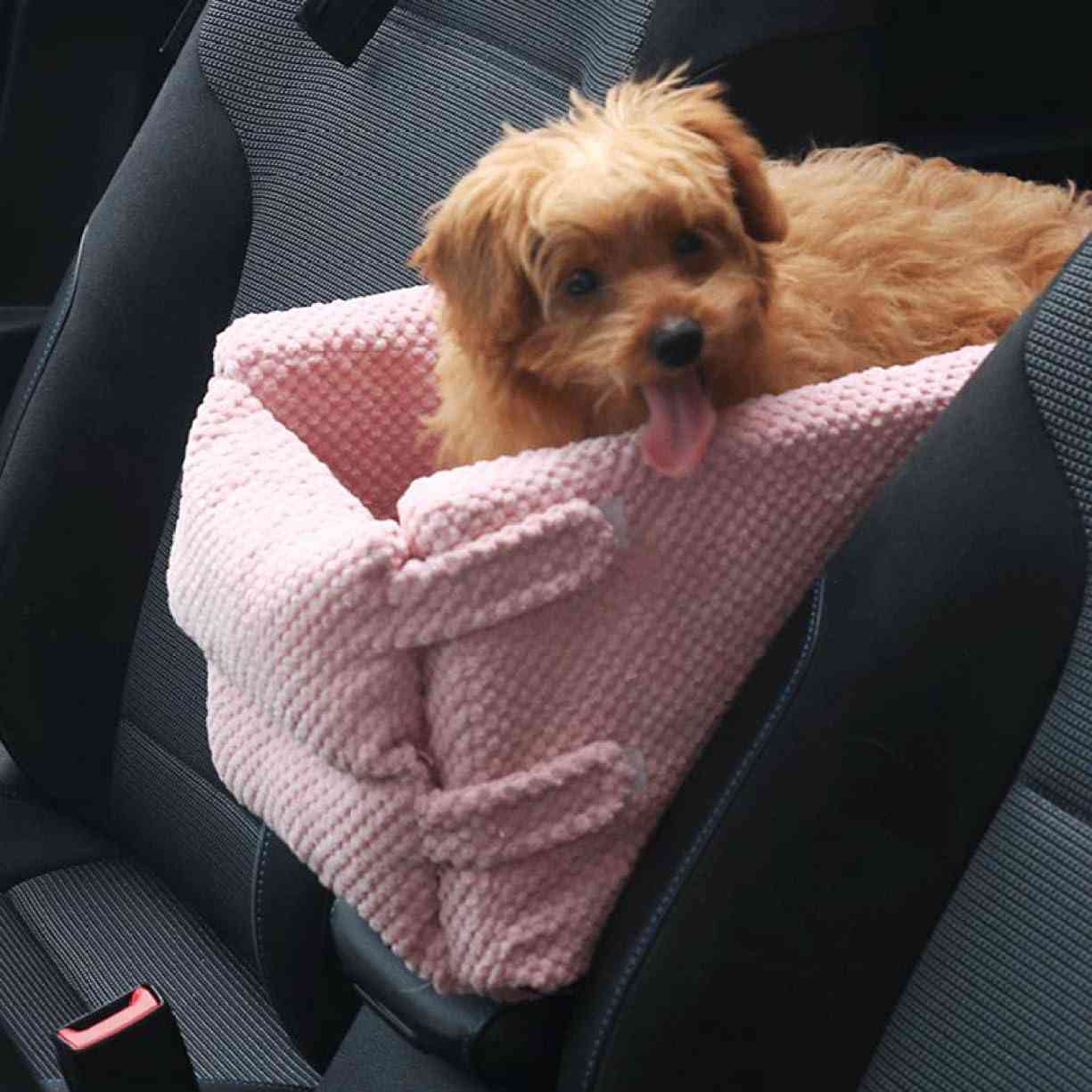 ドライブベッド 犬 車 ドライブボックス 車用ペットシート 2WAY 飛び出し防止 車用ペットシート おしゃれ 可愛い 酔わない 42*20*22 ペットキャリー 車載用 小型犬 ピンク 全種類の猫