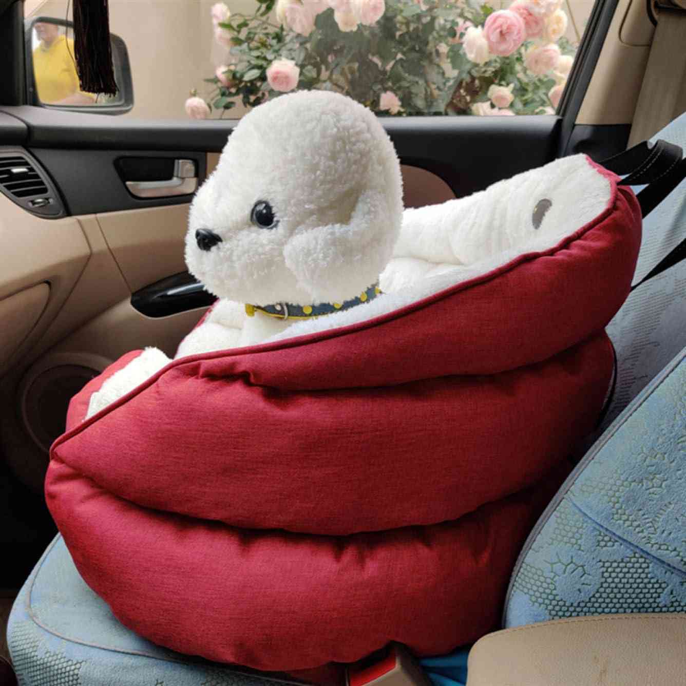 ドライブベッド 犬 車 ドライブボックス 車用ペットシート 55*50*50cm 2WAY 飛び出し防止 車用ペットシート おしゃれ 可愛い ふわふわ ペットキャリー 車載用 小型犬 全種類の猫 全車|Yokos