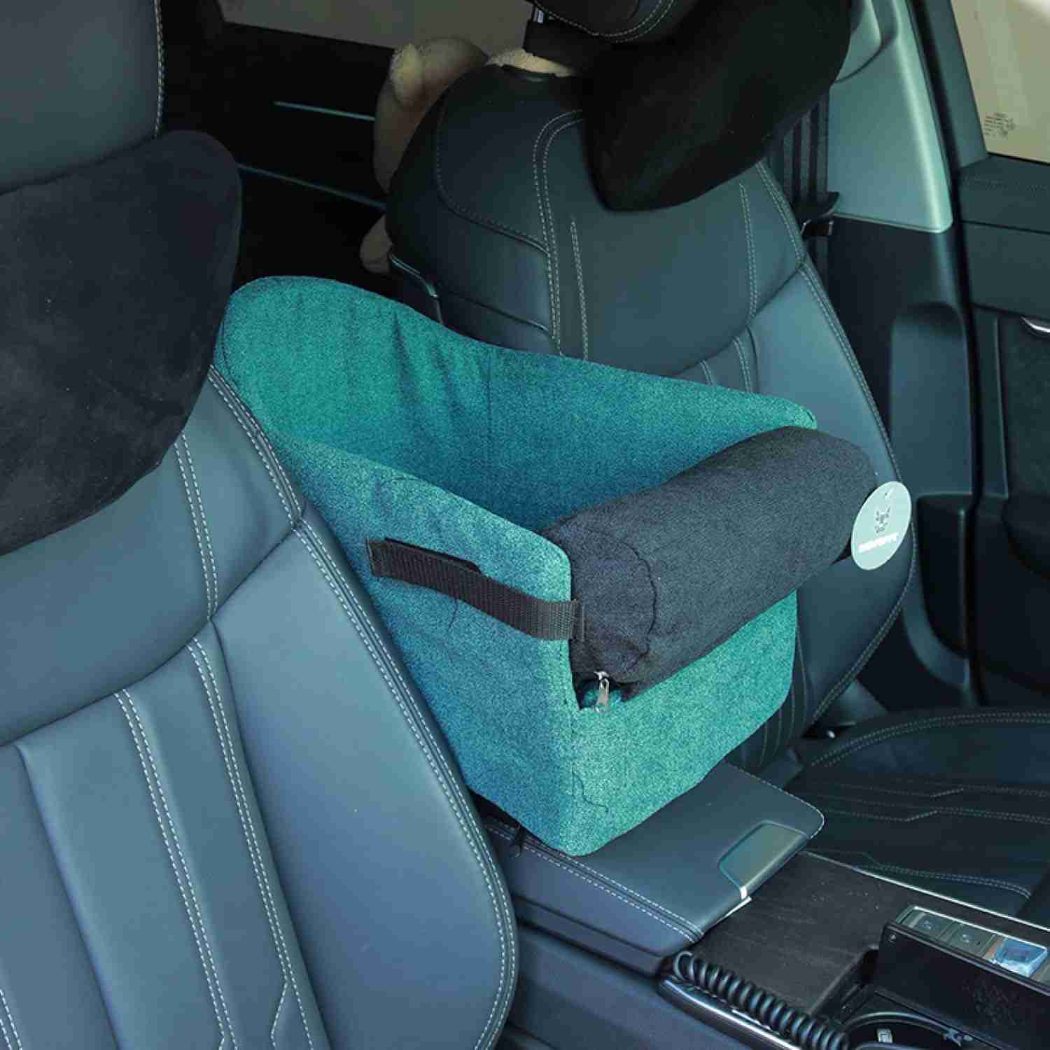 ペット用 ドライブベッド小型犬 中型犬 3way グリーン ドライブボックス 座席シート ペット用ドライブボックス 小型犬 猫用 キャリーバッグ 45*20*30 車載用 飛び出し防止 アームレスト｜Yokos