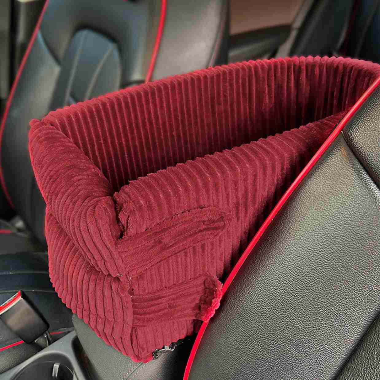 ドライブベッド 22*42*20cm 犬 ベッド ペットベッド 冬用 アームレスト ドライブボックス 小型犬 ペットベッド おしゃれ かわいい 犬用 ドライブシート 車載用 お出かけ 2way コンソ｜Yokos