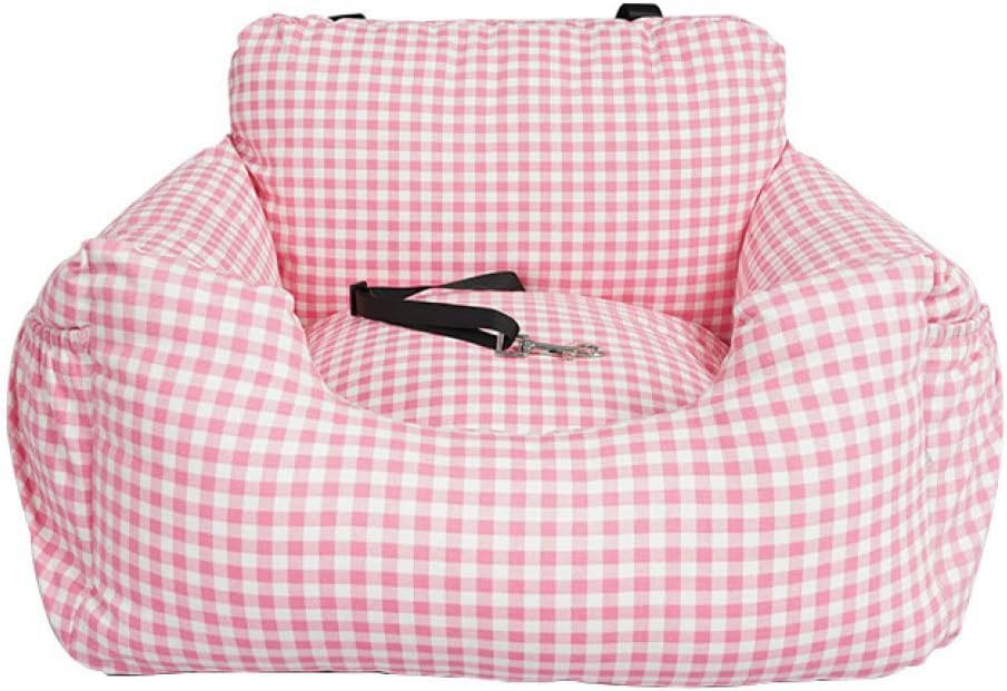 55*50*30 犬 ドライブベッド ドライブボックス 犬用 アウトドア カーシート ペット お出かけ 車用ペットシート 座席シート ピンク 後部座席 かわいい おしゃれ 小型犬 ペット用ドライブベッ