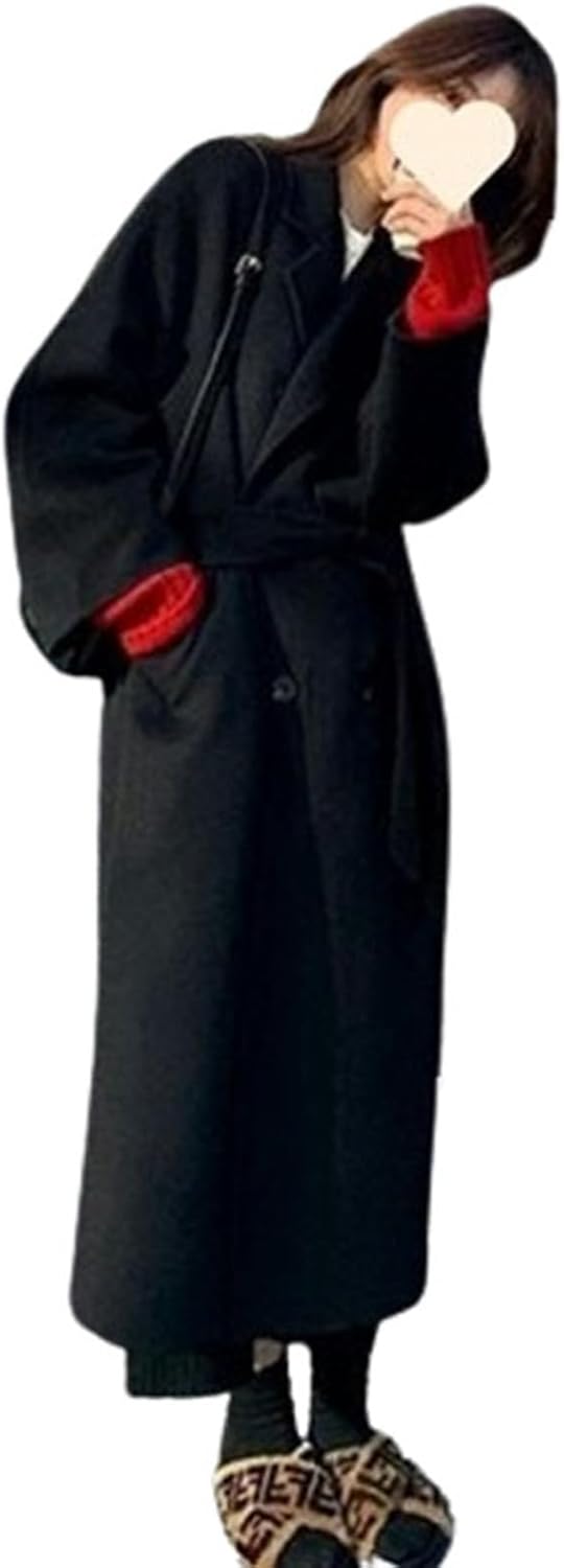 大きいサイズ レディース チェスターコート ロング丈 ステンカラー ベルト付き ポケット ラシャコート 学生 冬 厚手 あったかい 防寒 メルトンコート 可愛い オシャレ 通学 デート トレンチコート