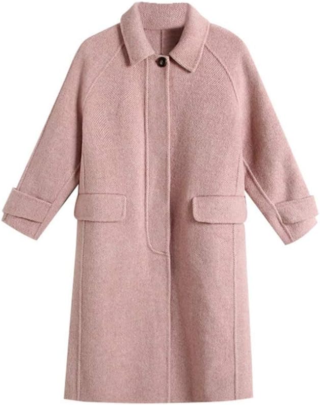 ラシャコート レディース 秋冬 折り襟 長袖 ロング丈 チェスターコート ダッフルコート 冬服 着痩せ 大きいサイズ ゆったり 柔らかい あたたかい 通勤 お呼ばれ カジュアル ファッション 綺麗 オ