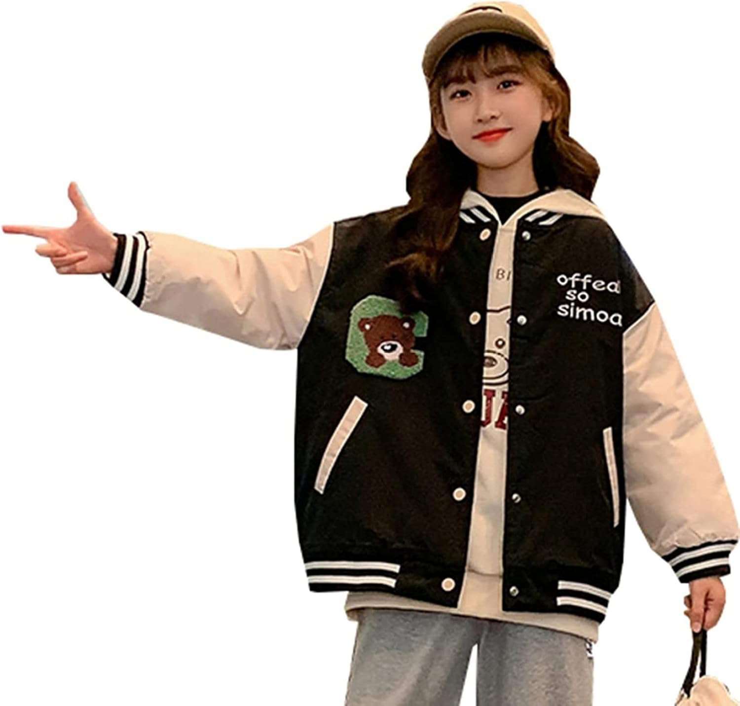 スタジャン ジャケット 子供服 アウター 女の子 上着 厚い ジッパー おしゃれ かわいい カジュアル アウトドア 人気 入学式 卒業式 普段着 秋冬 防寒 防風 保温 コート|Yokos