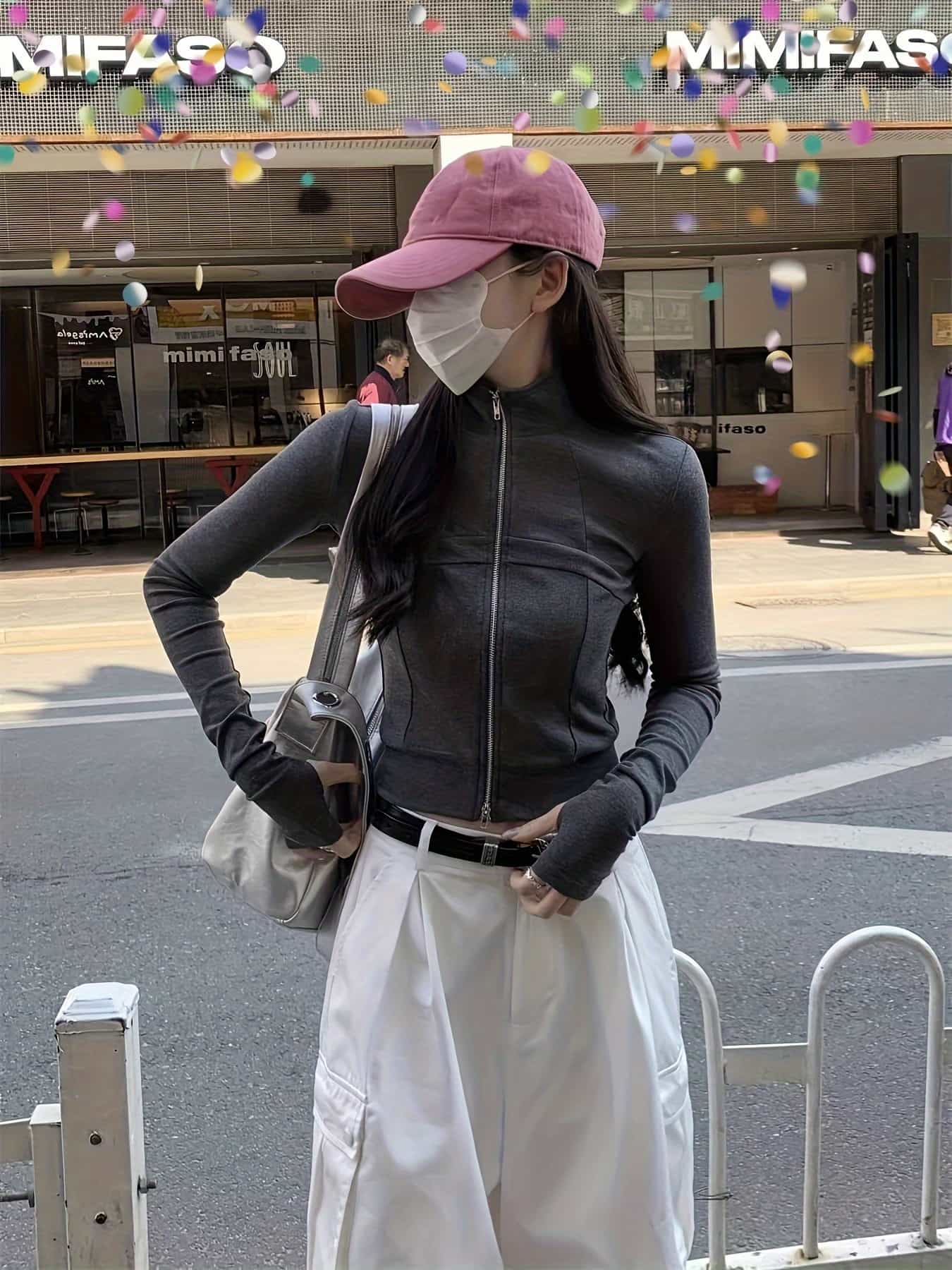 【美シルエット】ジャケット レディース ジップアップ ハイネック スタンドカラー ブルゾン アウター トップス 長袖 タイト スリム ショート丈 ストレッチ 伸縮性 着痩せ 細見え スポーティー カジュアル ストリート Y2K オフィス 通勤 洗える 春 夏 秋 冬 20代 30代