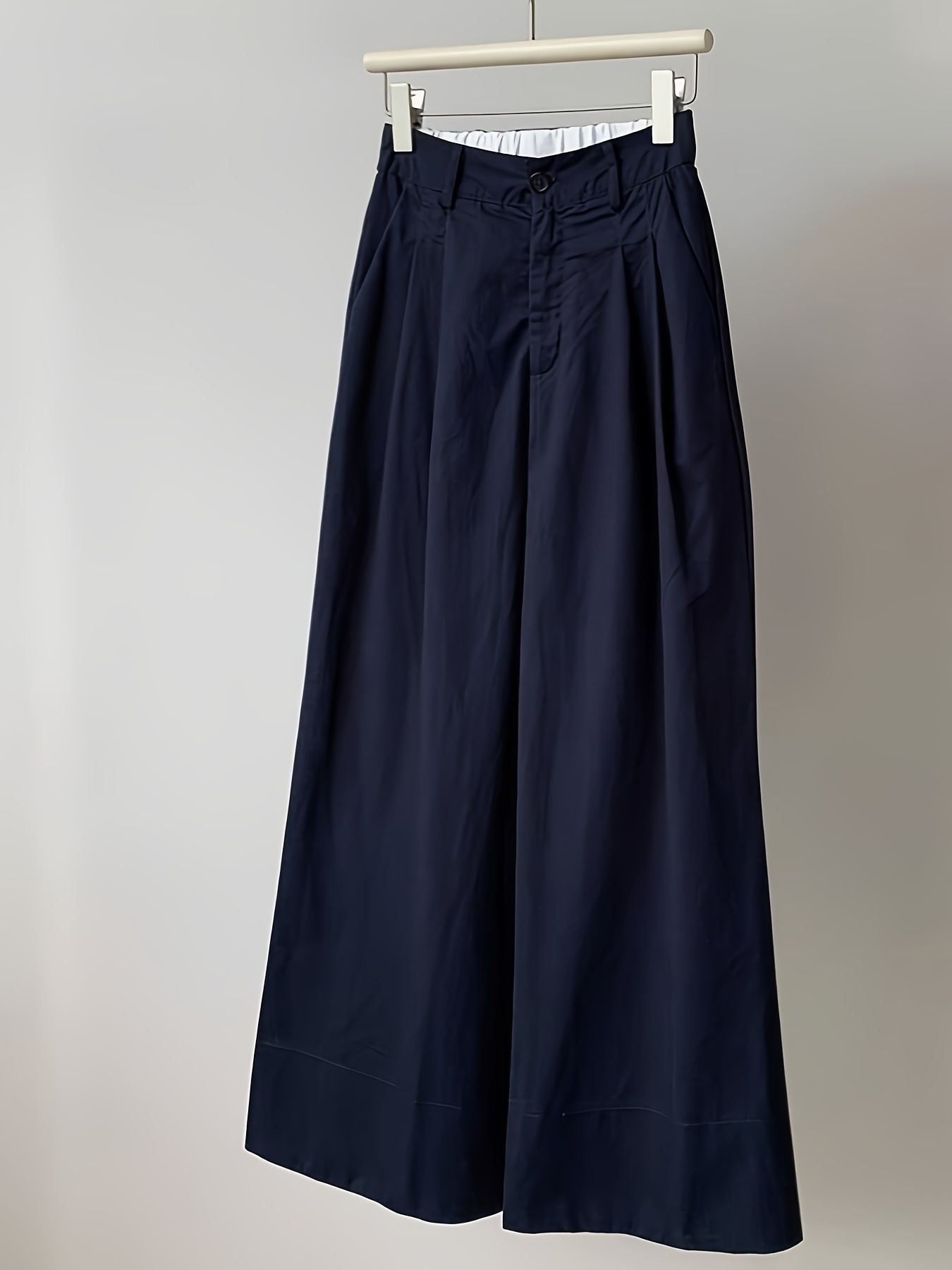 【美シルエット】ワイドパンツ レディース スラックス タックパンツ ハイウエスト ボトムス ズボン ロングパンツ とろみ 落ち感 センタープレス ウエストゴム 楽ちん ゆったり 体型カバー 着痩せ 脚長 美脚 オフィス 通勤 OL 20代 30代 40代 50代 きれいめ カジュアル