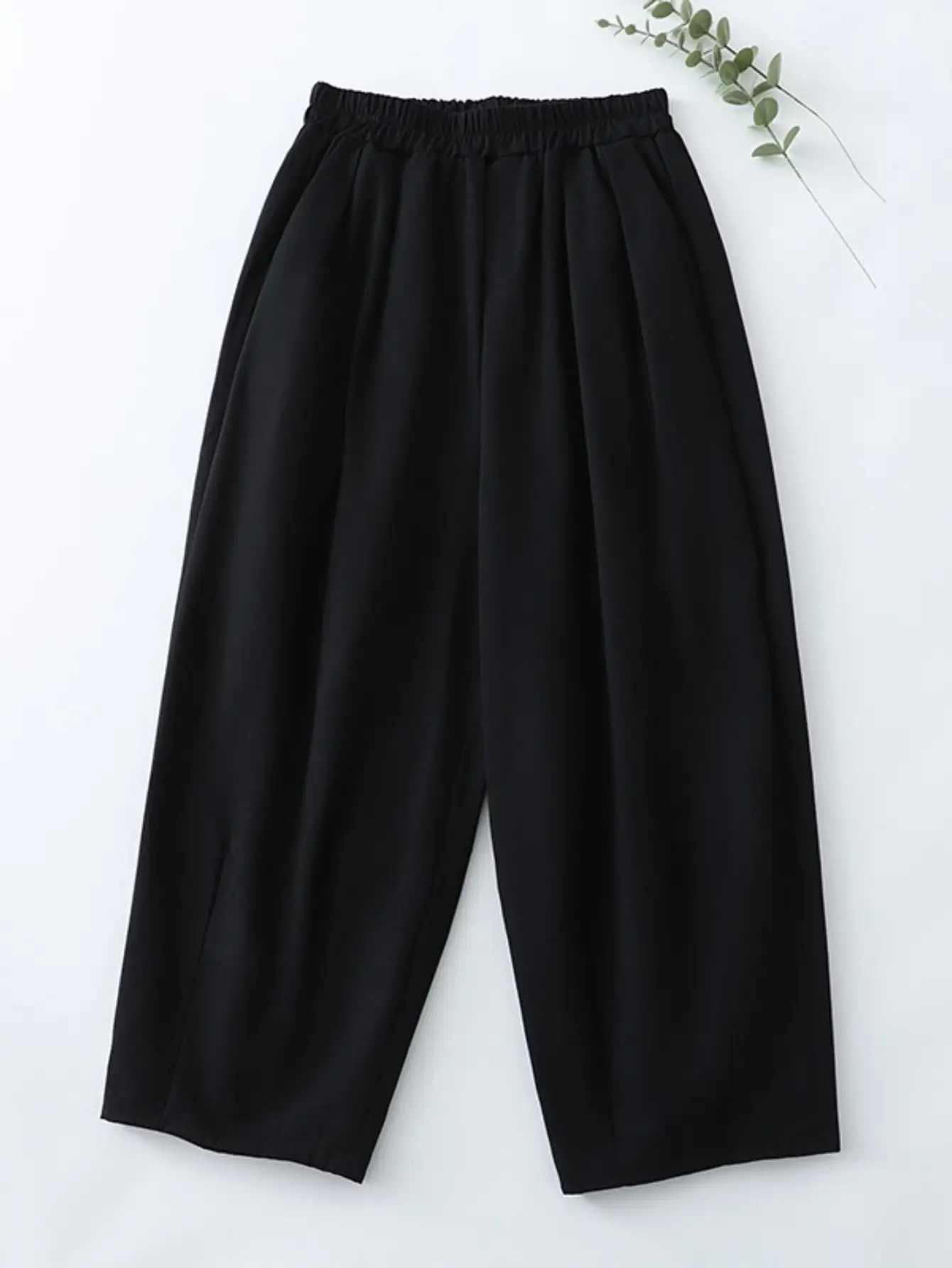 【体型カバー】ワイドパンツ レディース スラックス ストレートパンツ ハイウエスト ウエストゴム タックパンツ ズボン ボトムス ロング丈 ゆったり 楽ちん 美脚 脚長 着痩せ 無地 黒 センタープレス きれいめ カジュアル オフィス 通勤 OL フォーマル 参観日 卒業式|Yokos