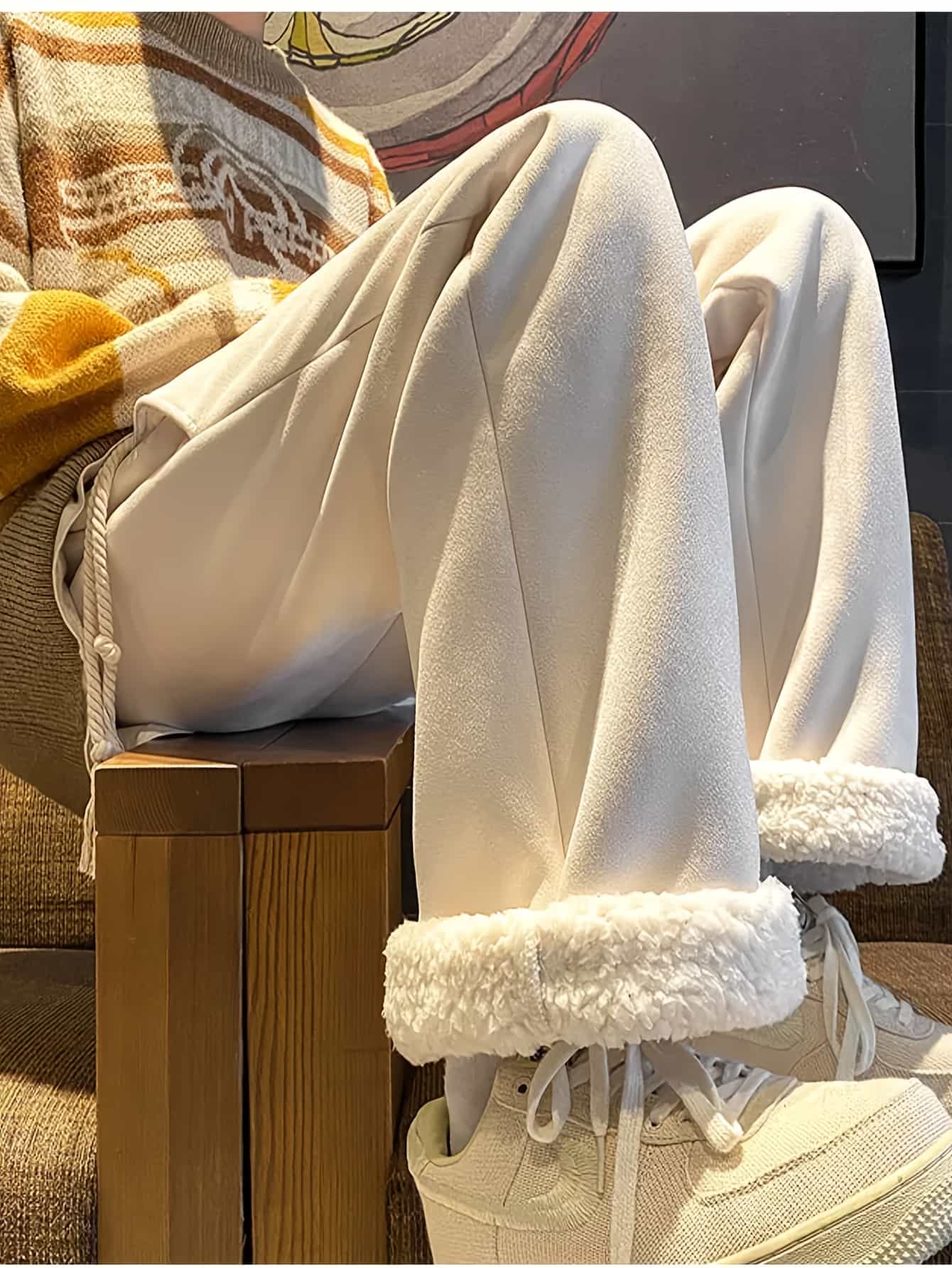 【暖か裏ボア】ワイドパンツ レディース スエード調 ストレートパンツ 裏起毛 ボトムス 厚手 ズボン ウエストゴム 楽ちん ロングパンツ ドロスト 体型カバー 着痩せ 脚長 美脚 ゆったり カジュアル きれいめ オフィス 通勤 通学 部屋着 ルームウェア あったか 防寒 8,502円