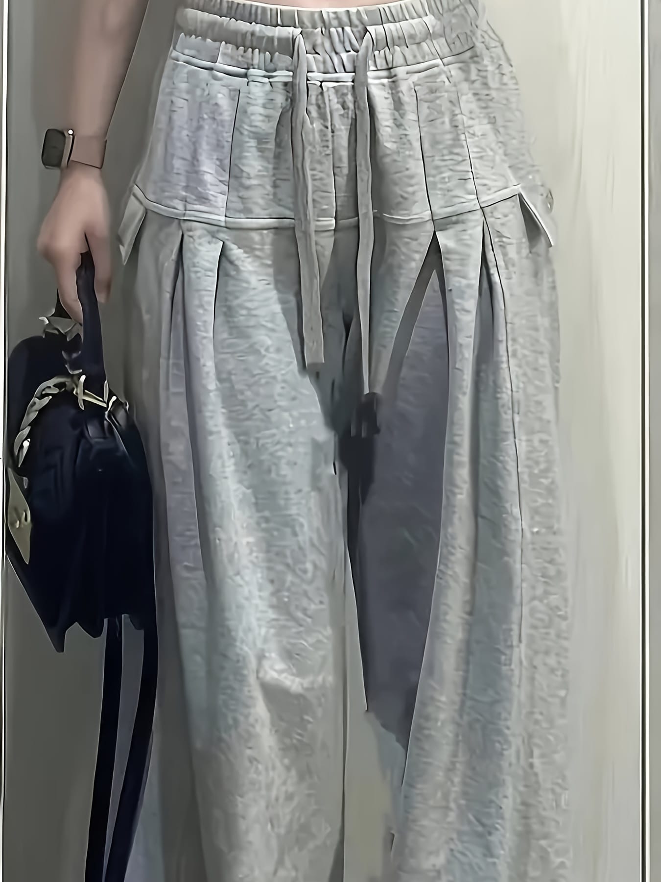 【ハイウエスト】 スウェットパンツ レディース ワイドパンツ タックパンツ ズボン ボトムス ロングパンツ ジャージ 下 トラックパンツ ドロスト ウエストゴム ストリート カジュアル ゆったり 体型カバー 着痩せ 脚長効果 美脚 部屋着 ワンマイルウェア ダンス 韓国