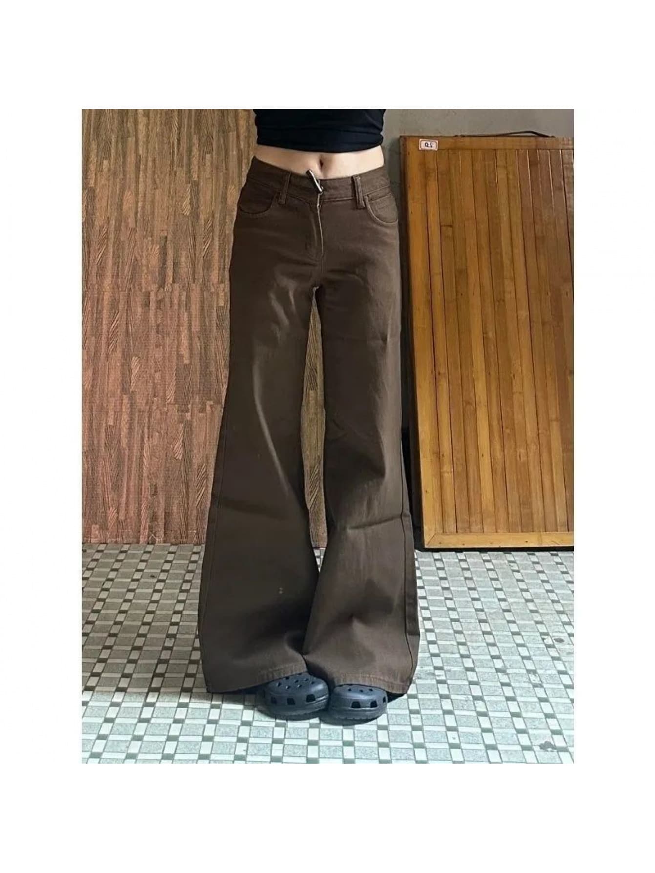 デニム パンツ レディース レースアップ ベルボトム ジーンズ ブーツカット ジーパン ロング丈 ハイウエスト 美脚 脚長効果 スリット ダメージ フリンジ カットオフ 裾フリンジ ボトムス ズボン 大人可愛い カジュアル ストリート 韓国風 20代 30代