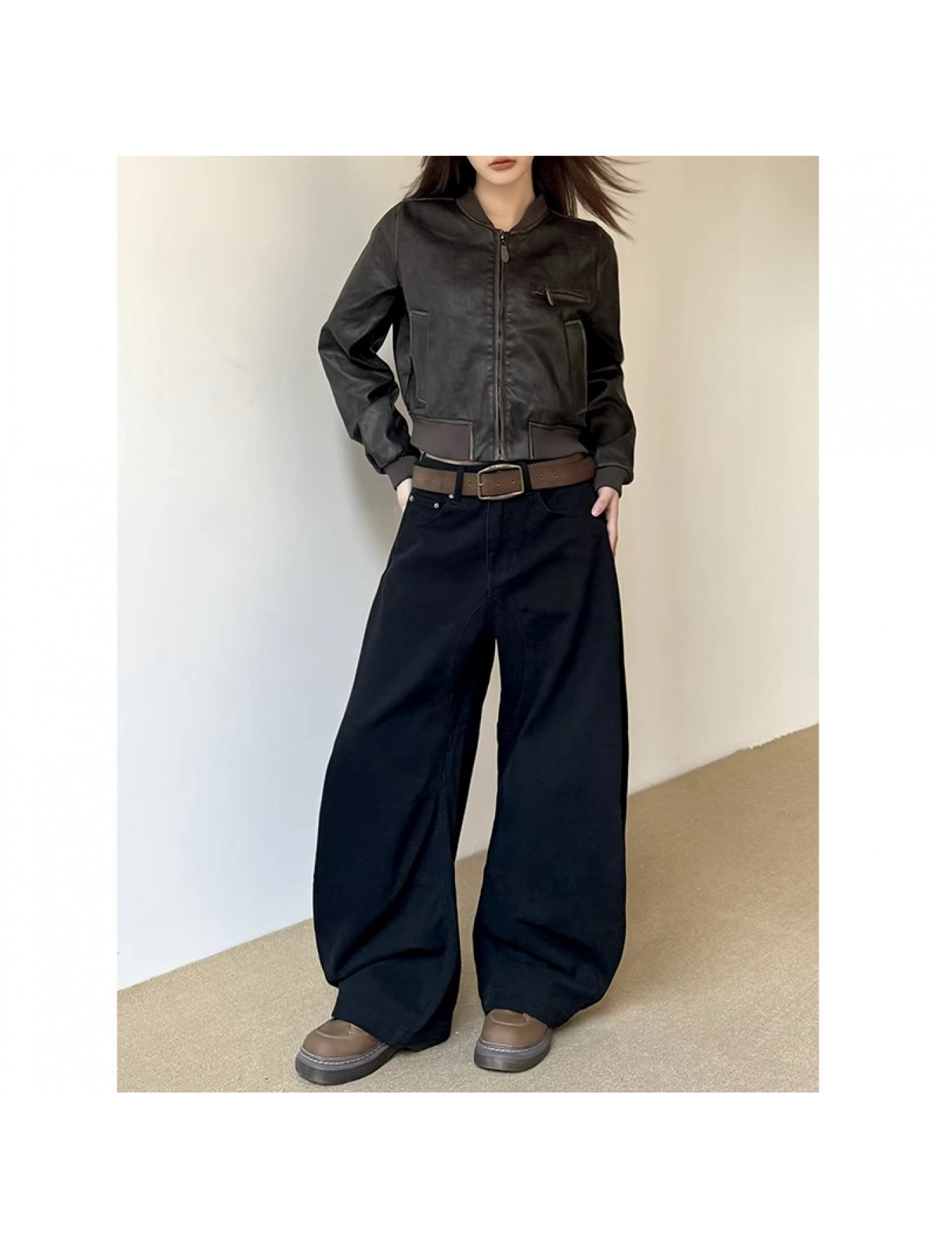 【美脚カーブ】デニム ワイドパンツ レディース ジーンズ ジーパン バナナパンツ コクーンパンツ ゆるパン ズボン ボトムス ロング ハイウエスト ゆったり ダーツ 立体裁断 ヴィンテージ風 ユーズド加工 体型カバー 着痩せ 脚長効果 細見え お尻カバー 大人カジュアル｜Yokos