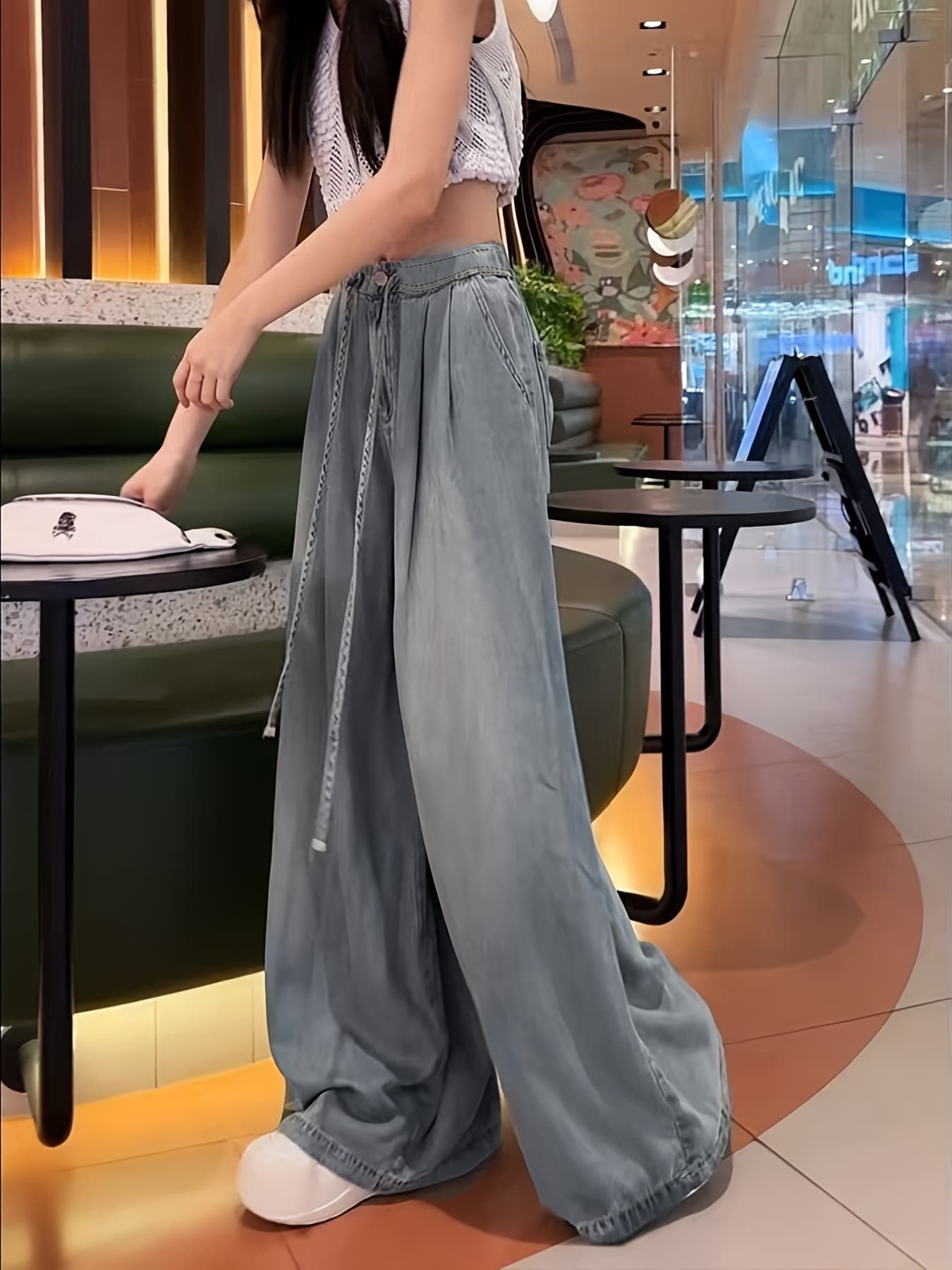 ハイウエスト ワイドデニム レディース ホワイト デニムパンツ ジーンズ ストレート ズボン 白デニム ジーパン ボトムス ワイドパンツ ロング 丈長め フルレングス 股上深め 体型カバー 着痩せ 細見え 美脚 脚長 低身長 小柄 ゆったり 大人 カジュアル きれいめ