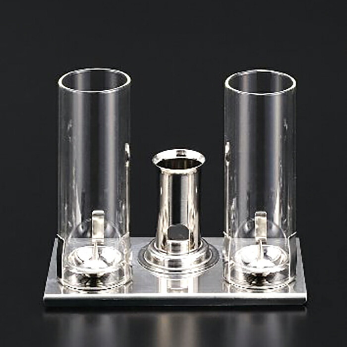 楽天市場】ろうそく立て 墓 風防 線香立て 耐熱ガラス製コスモス風防