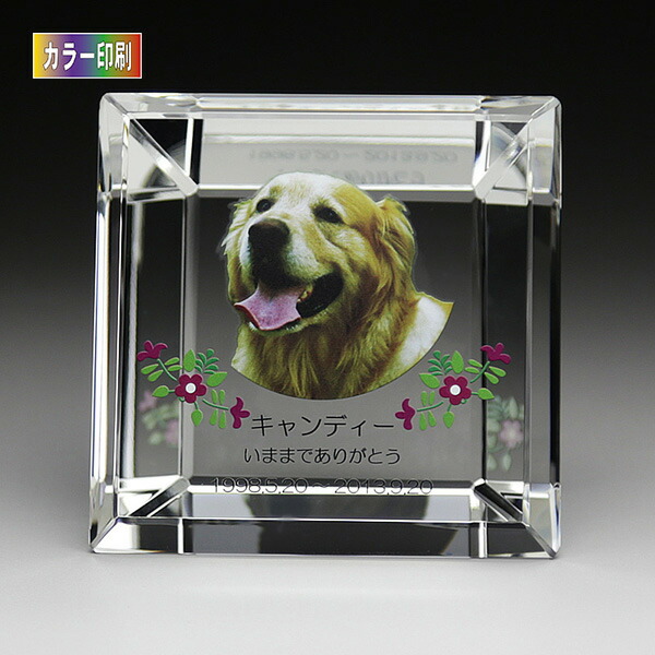 驚きの安さ 楽天市場 ペット用仏具 ペット位牌側面ダイヤカット 正方形sサイズ Kp 16uソフィアクリスタル クリスタルガラス ペット供養 写真 カラー印刷 お盆 お彼岸 横田石材 楽天市場店 今月限定 特別大特価 Blog Belasartes Br