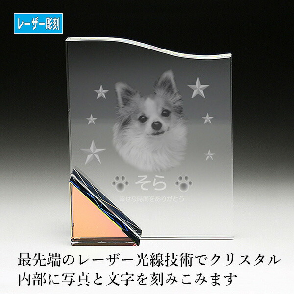 最高の 楽天市場 ペット用仏具 ペット位牌台座付 プレート型 波型lサイズ Kp ソフィアクリスタル クリスタルガラス ペット供養 写真 レーザー彫刻 お盆 お彼岸 横田石材 楽天市場店 限定製作 Lexusoman Com
