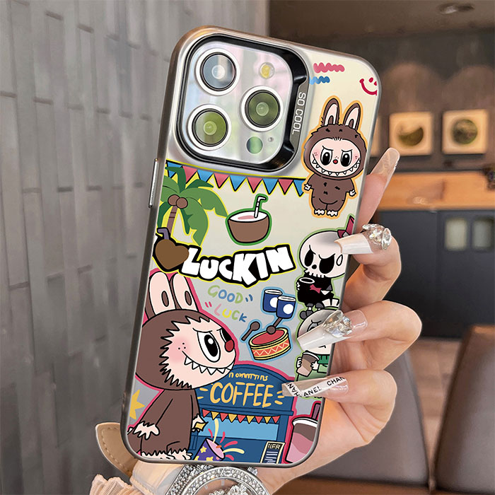 ラブブ labubu ぬいぐるみ風iPhoneケース ラブブ labubu ぬいぐるみ風iPhoneケース