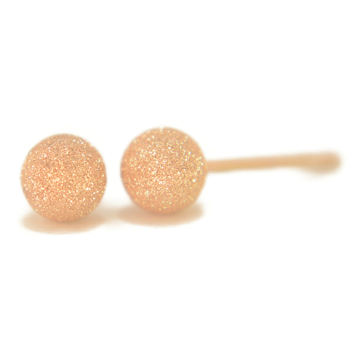 【P10倍19日23:59まで】K18PGピンクゴールドフラッシュボールピアス 4mm ピアス フラッシュボール ピアス スターダスト ピアス 18k 18金 ピアス k18 ピアス 18金 丸玉 丸玉ピアス セカンドピアス 9,855円