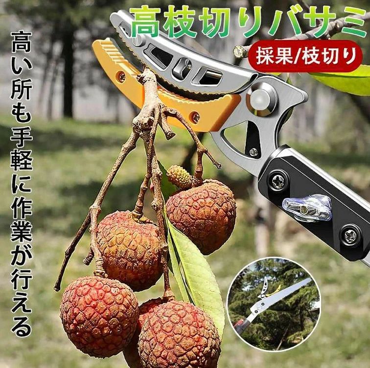 高枝切りバサミ 3m 4m 5m 伸縮式高枝切鋏 鋸付き 伸縮式 剪定鋏 高枝鋏 高枝用 SK5 高所 園芸用はさみ 太枝切鋏 枝切り 枝分け 高枝切り|YoloGroup 店