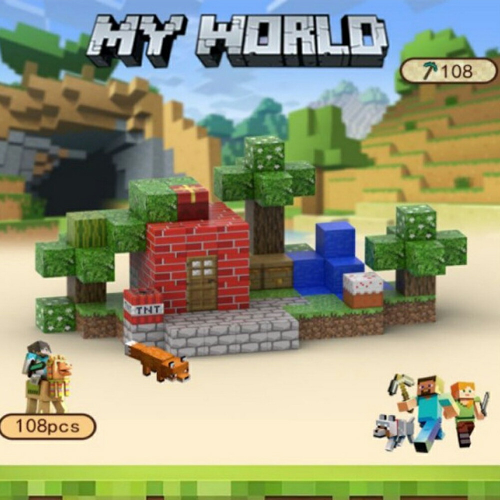 【新品】 マイクラマグネットブロック 108pcs 磁石ブロック 個人庭園 マグネットマイクラ風 マイクラレゴ互換 超強磁石ブロック おもちゃ入園 誕生日プレゼント クリスマス 卒業 節分 七五三 ひなまつり こどもの日 高品質 クリスマスプレゼント