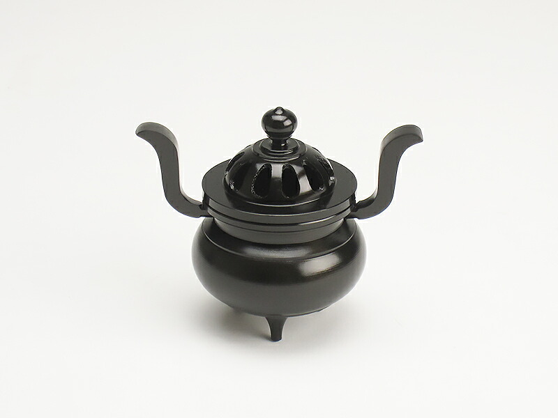 【国産高岡仏具】玉香炉 うるみ色 真鍮製 2.5寸(高さ6.5cm&times;幅8cm)～3.5寸(高さ8.8cm&times;幅9.2cm)｜仏壇 仏具 神棚の専門店 よねはら 15,444円