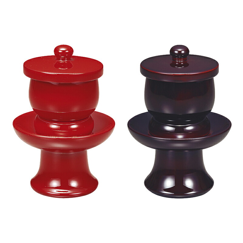 楽天市場】献茶湯器 (けんちゃとうき) 朱塗 一対 (中)【納期目安：通常