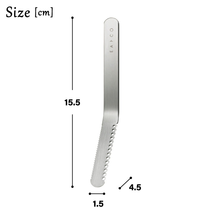 冷たいバターも、ふんわり糸状に。軽い力でスッと塗れる、新感覚のステンレスバターナイフ。