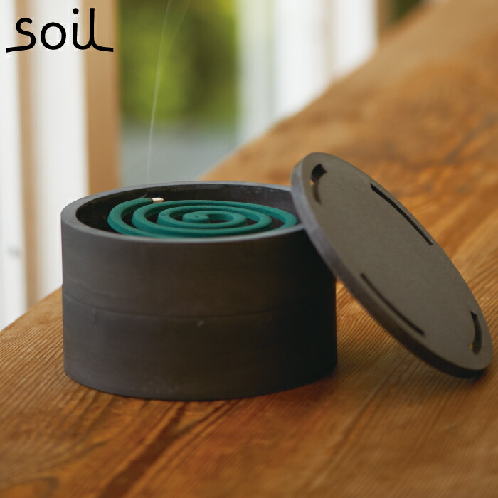 【送料無料】soil 蚊遣り モスキートコイルケース 珪藻土 | 日本製 蚊取り線香 ケース 保存容器 スタンド 線香立て 蚊取り 虫除け アロマ 線香 収納 乾燥 天然素材 吸湿 除湿 耐熱 シンプル 和 モダン おしゃれ 贈答用 プレゼント インテリア ソイル ギフト｜Room335 ギフトショップ