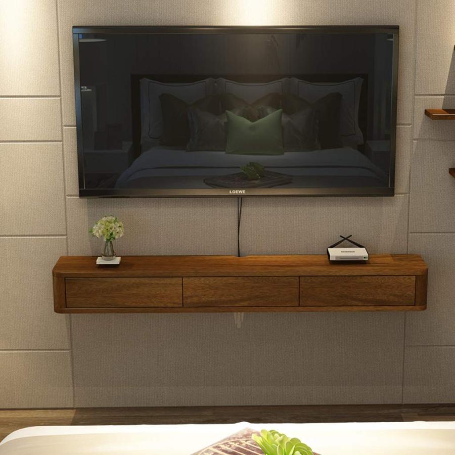 飾りつけテレビ受像機押し入れ臥し所リビングルームウォールシェルフフローティングシェルフ小さな陰電子個条納める棚テレビコンソールテレビ